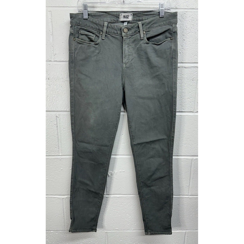PAIGE Verdugo Ankle Jeans Faded Vine Gray‎ Green / Women's 30